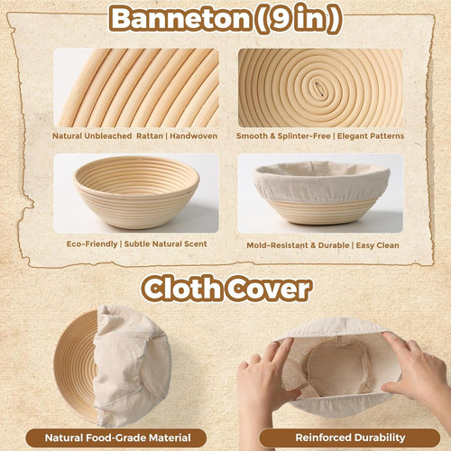 Complete bread proofing - proofing, basket
