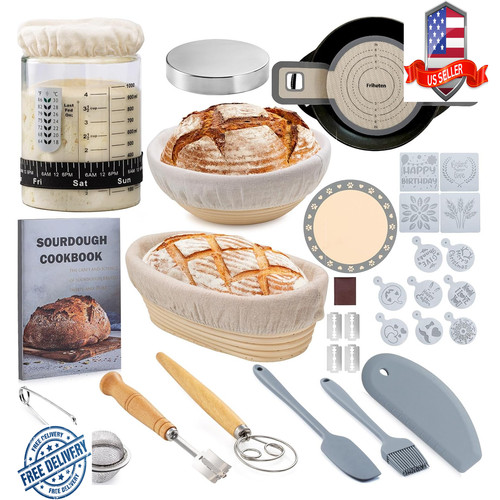 Sourdough proofing basket set - proofing,