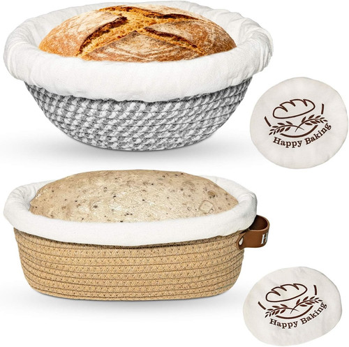 Banneton bread proofing - bread, basket