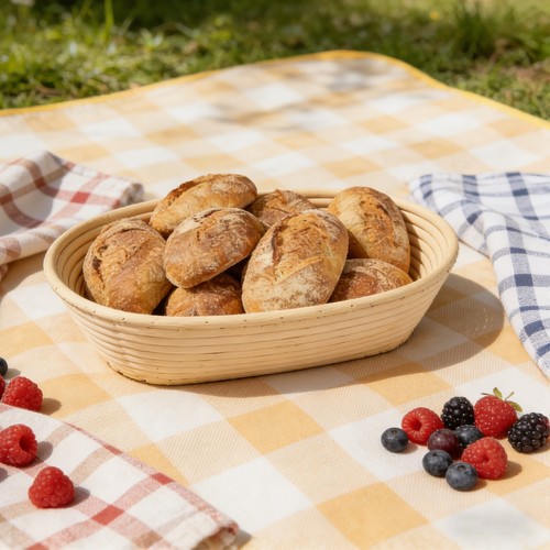 Bread banneton proofing basket - bread,