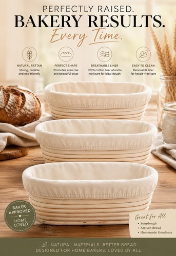 3pcs banneton bread - ,