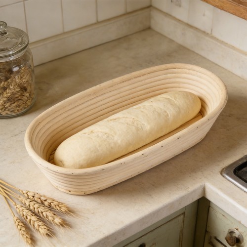 Bread banneton proofing basket - bread,