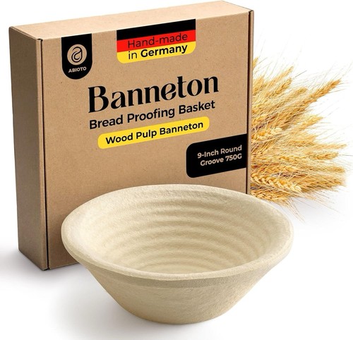 Round wood pulp banneton - round,