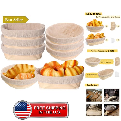 Pack bread banneton proofing - bread,